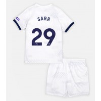 Camiseta Tottenham Hotspur Pape Matar Sarr #29 Primera Equipación Replica 2023-24 para niños mangas cortas (+ Pantalones cortos)